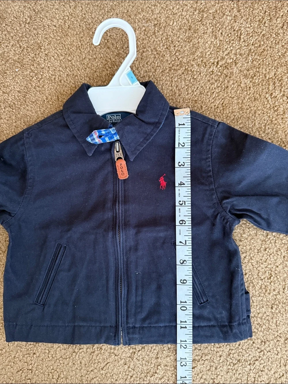 NWT Polo by Ralph Lauren navy  Kids' Zip Jacket with Red Logo